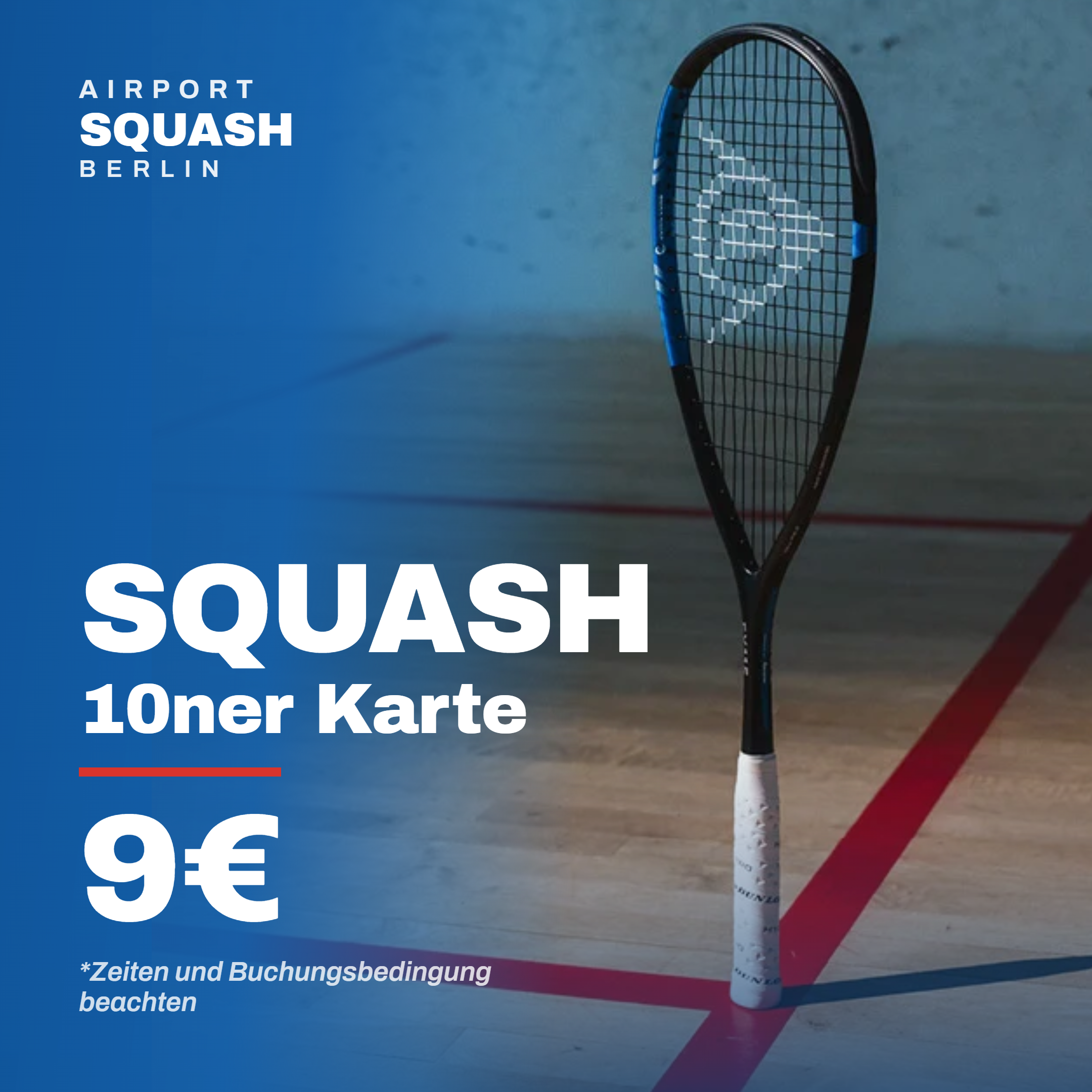 Squash 10ner Karte: 9€